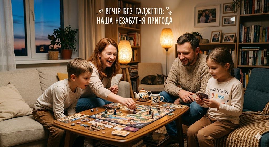 Вечір без гаджетів: як перетворити сімейне дозвілля на незабутню пригоду