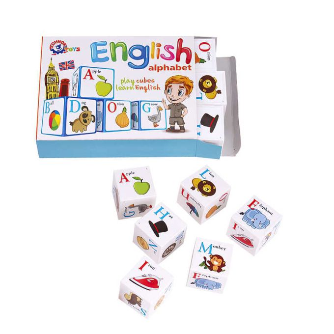 гр Кубики 12 шт. "Англійська абетка" 1325 (47) "Technok Toys"