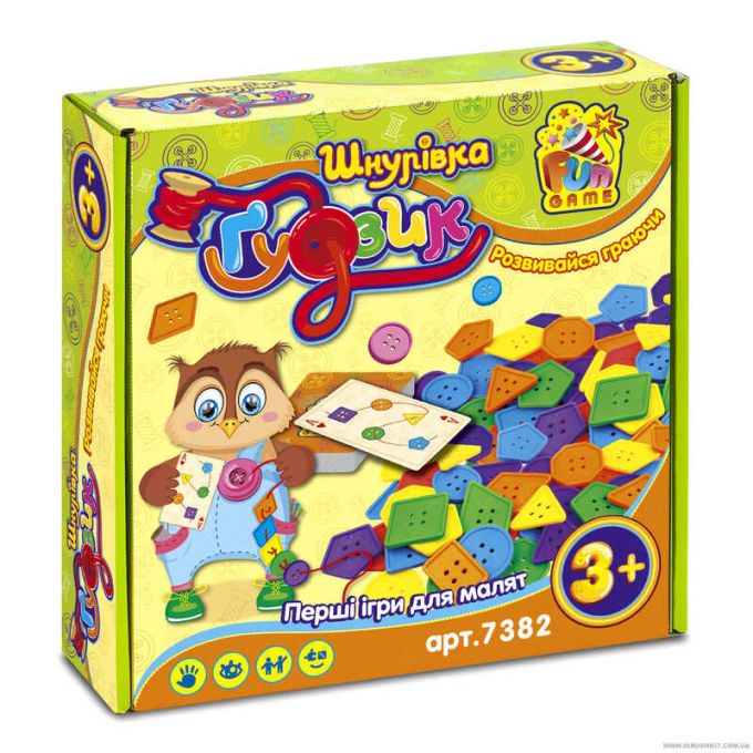 гр Гра - Шнурівка "Ґудзик" 7382 (12) "4FUN Game Club", у коробці