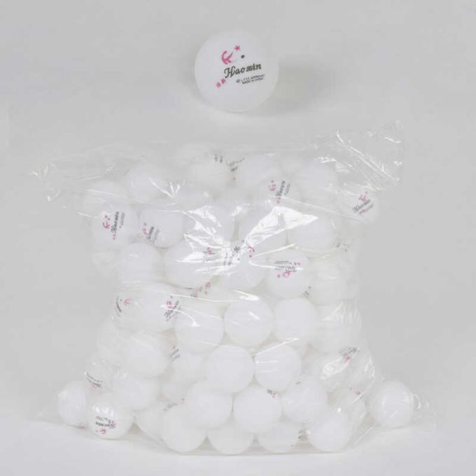 М'яч для настільного тенісу C 40227 (20) 150 штук, d = 4 см, в пакеті