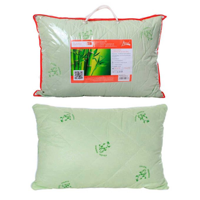 гр Подушка "Бамбук Класік Люкс" 50 * 70см 3010102 / 369011397 (1) мікрофібра стьобана, "Homefort"