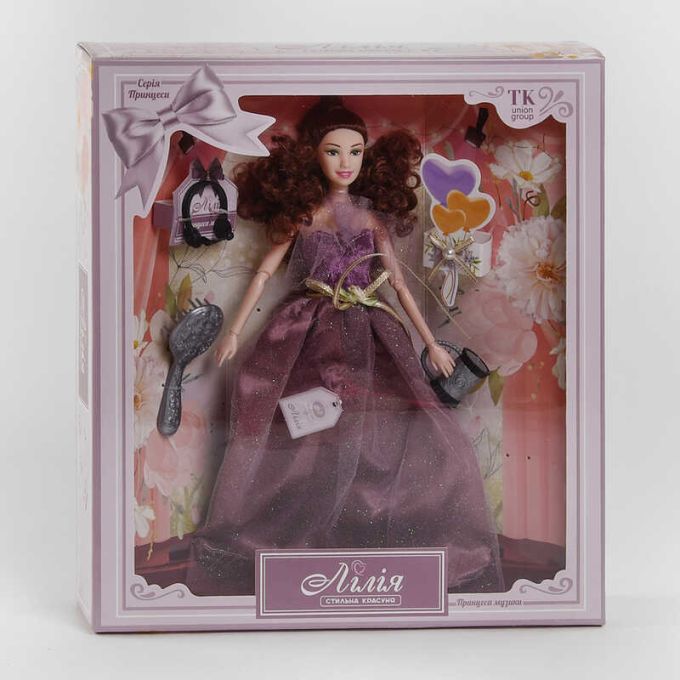 Лялька Лілія ТК - 87933 (36/2) "TK Group", "Принцеса музики", 3 види, аксесуари, в коробці