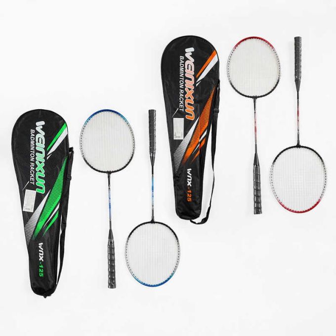 Бадмінтон C 70202 (50) "TK Sport", 2 кольори, 2 ракетки, металевий каркас, в чохлі
