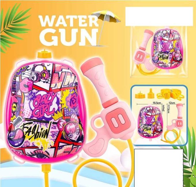 Водний пістолет з балоном TK-52024 (84) “TK Group”, помповий механізм, лямки регульованої довжини, в пакеті