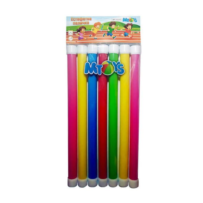 гр Естафетні палички 25279 (25)"M Toys", d=2,0, довжина 30см, 7 штук, в пакеті