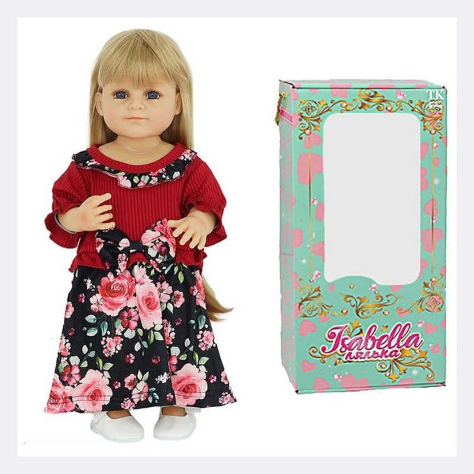 Лялька QM 25009 (12) "TK Group", функціональна, висота: 50 см, датчик руху, звуки: сміх, плач, засинає, гумова, імітація скляних очей, в коробці