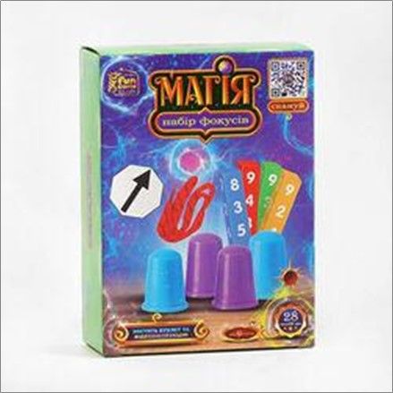 Набір фокусів "Магія" 38488 (36/2) "4FUN Game Club", 28 способів гри, QR-код з відео майстер-клас