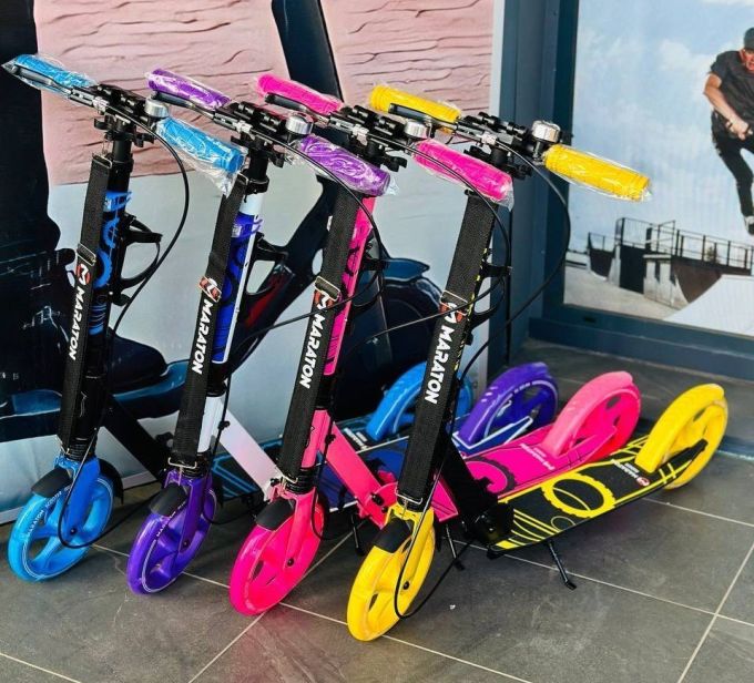 Самокат Maraton Rider Light Wheel blue (1 кор. (4 шт) Blue)