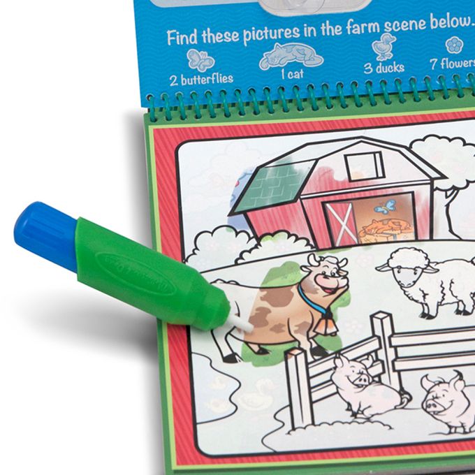 Melissa & Doug. Water WOW: Водна розмальовка з ручкою «Тварини»