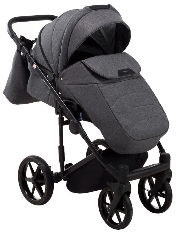 Коляска 2 в 1 Adamex Porto Light Tip TK-57 графіт