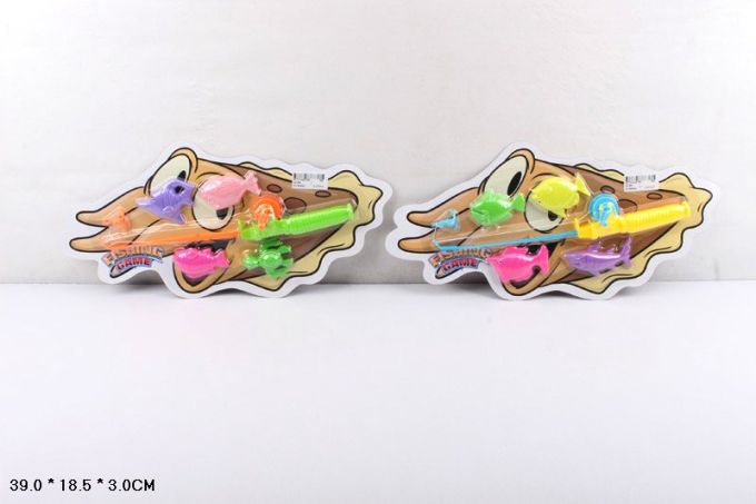 Рибалка арт. 2218K (192шт/2) 2 види мікс, вудка, 4риби, планшет  39*18,5*3см
