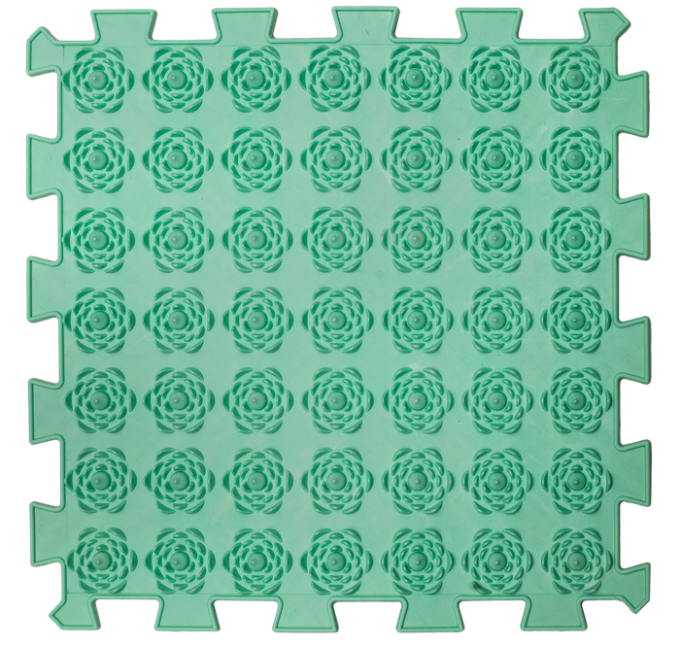 Килимок масажний "Пазли Мікс" 9 елементів Пастель 27x13 см