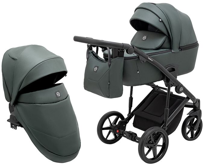 Коляска 2 в 1 Adamex Mobi Air Thermo New ECO SA-29 темо-зелений