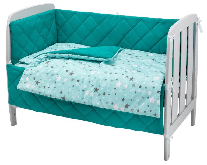 Дитяча постіль Babyroom Dream-05 зелений (зірочки)