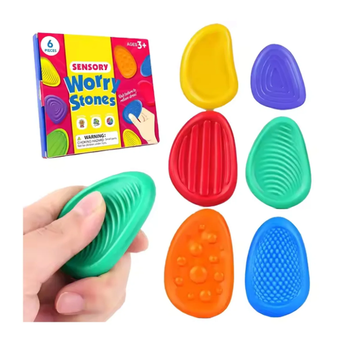 Сенсорні антистрес-камінці для дітей з особливими потребами 11x13 см