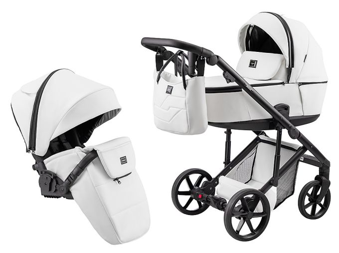 Коляска 2 в 1 Adamex Dolce Eco SA-1 білий
