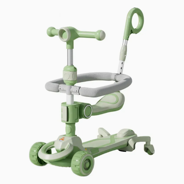Самокат CITY LINE 4in1 Baby Care 388 (Зеленый)