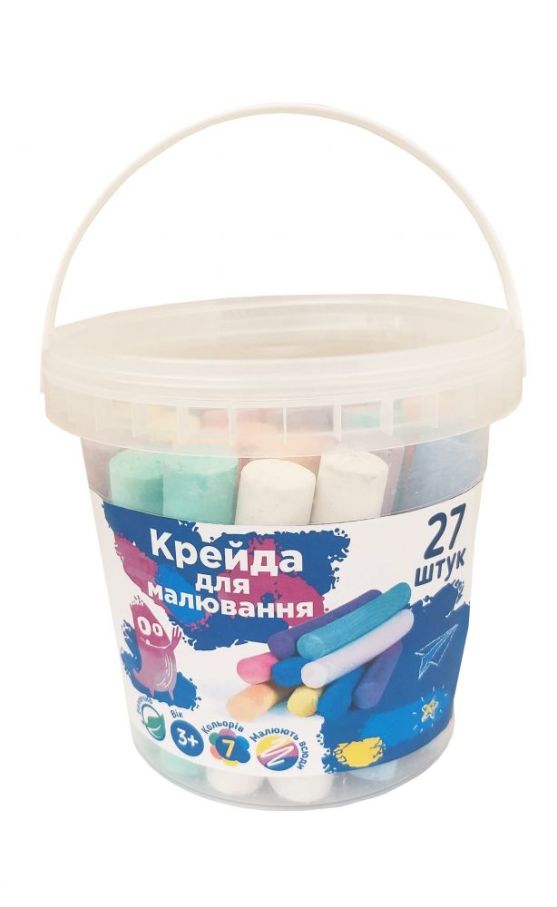 Крейда для малювання у відрі