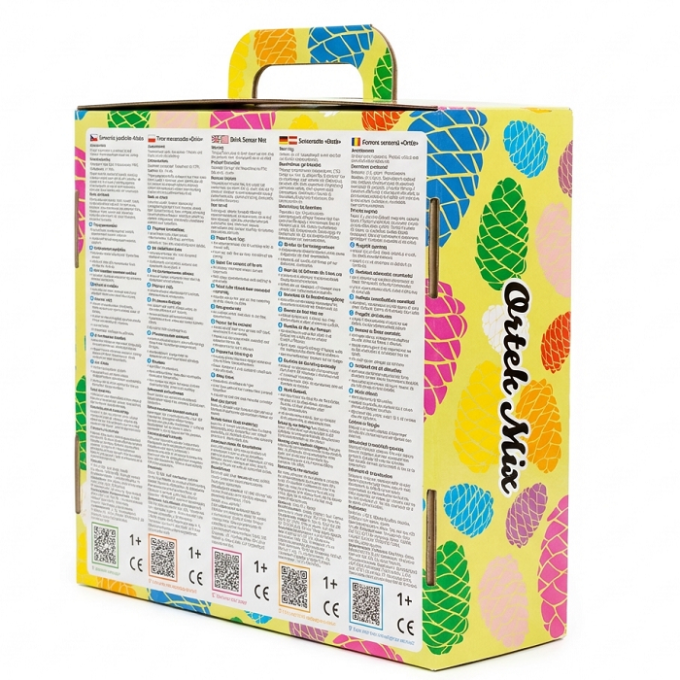 Килимок масажний "Пазли Мікс" 9 елементів Пастель 27x13 см