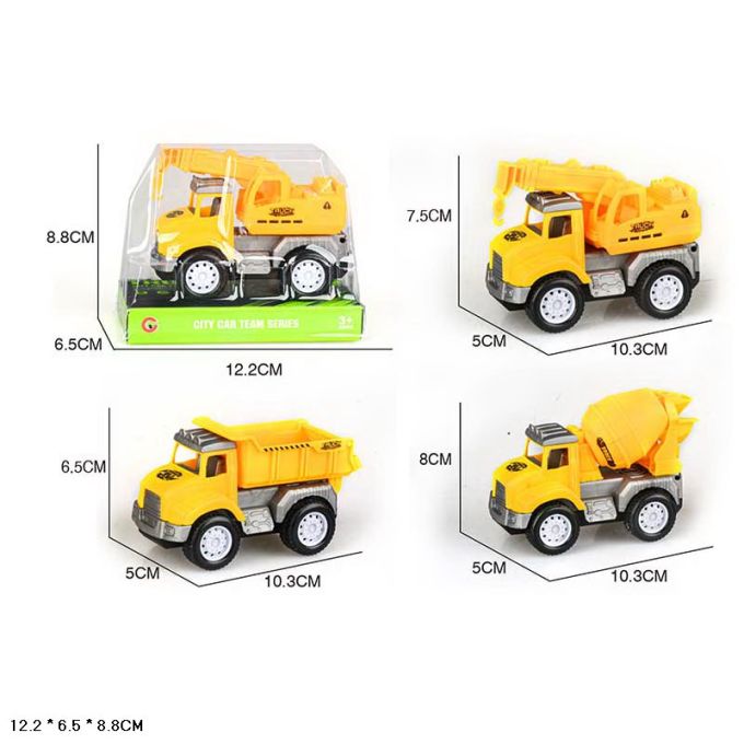Машина арт. 9844F (240шт/2) 3 види, інерц., Будтехніка, слюда 12,2*6,5*8,8см