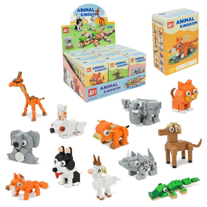 Конструктор арт. 88038 (480шт/2)  Animal Kingdom, 12шт у дисплей боксі 23,3*12*11,6см