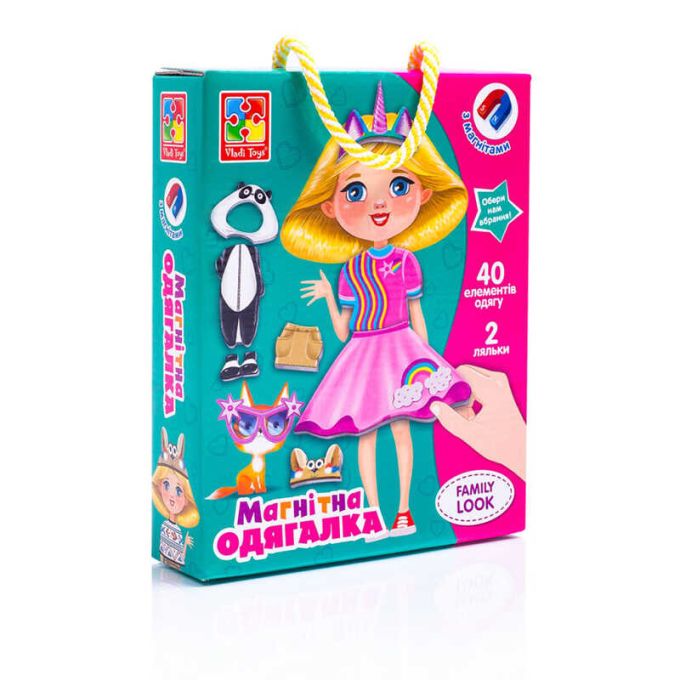 гр Магнітна одягалка "Family look" VT 3702-21 / укр / (12) "Vladi Toys"