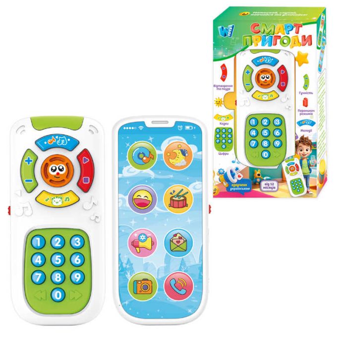 Пультик “Смарт пригоди "WToys", ОЗВУЧУВАННЯ УКРАЇНСЬКОЮ МОВОЮ, казки, цифри, мелодії, пе