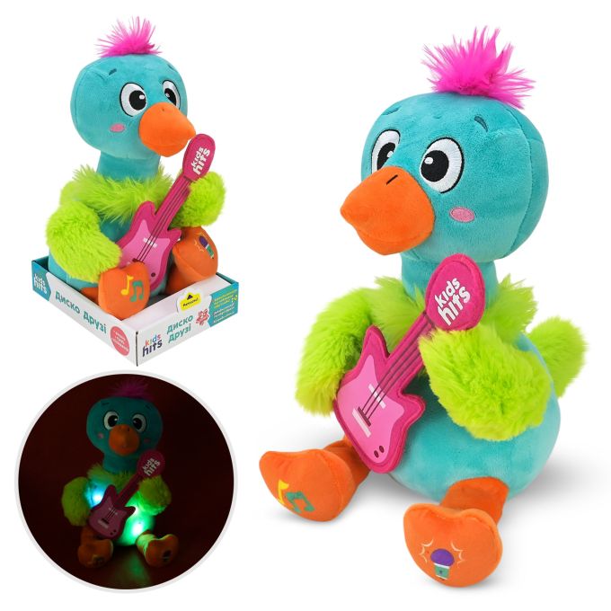 М'яка інтерактивна іграшка KidsHits Disco Pals арт. KH88/001 (18шт) страус  у коробці 15*20*30