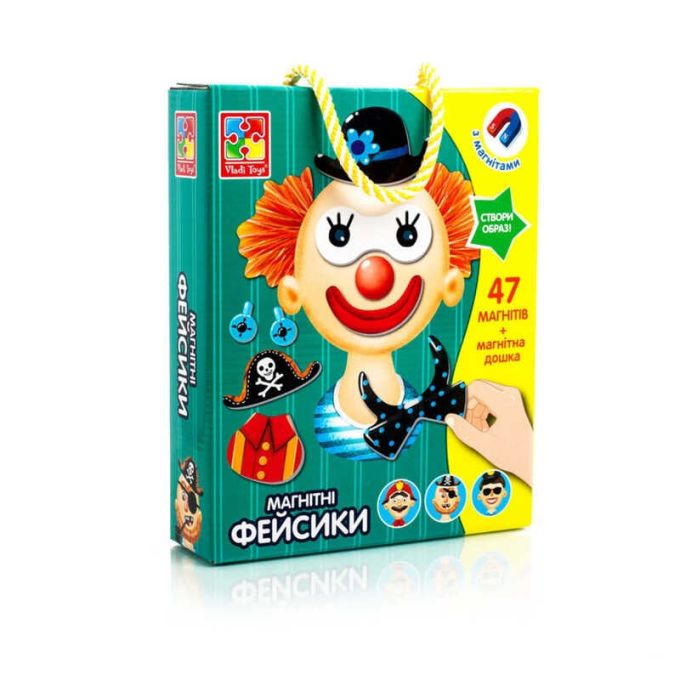гр Магнітна гра "Фейсики" - VT3702-15 укр (12) "Vladi Toys"