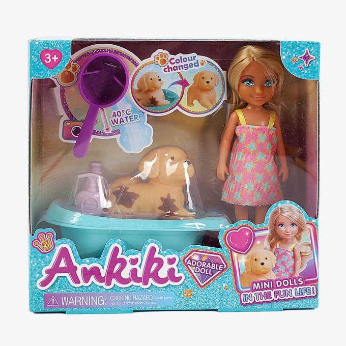 Лялька з аксесуарами 606012 (48) висота ляльки 13.5 см, песик, аксесуари, в коробці