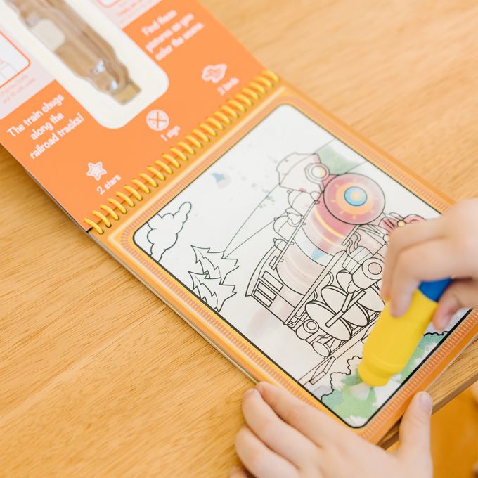 Melissa & Doug. Water WOW: Водна розмальовка з ручкою «Транспорт»