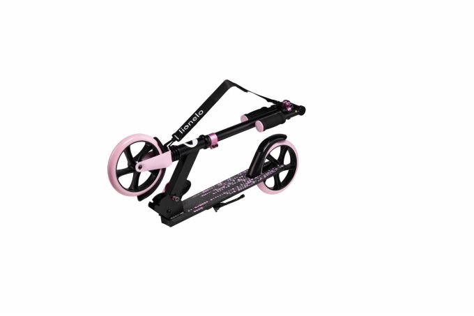 Дитячий самокат Lionelo Luca BLACK CARBON PINK