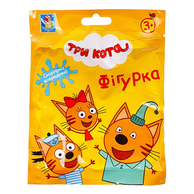 Три коти: колекційна фігурка-сюрприз із пазлом